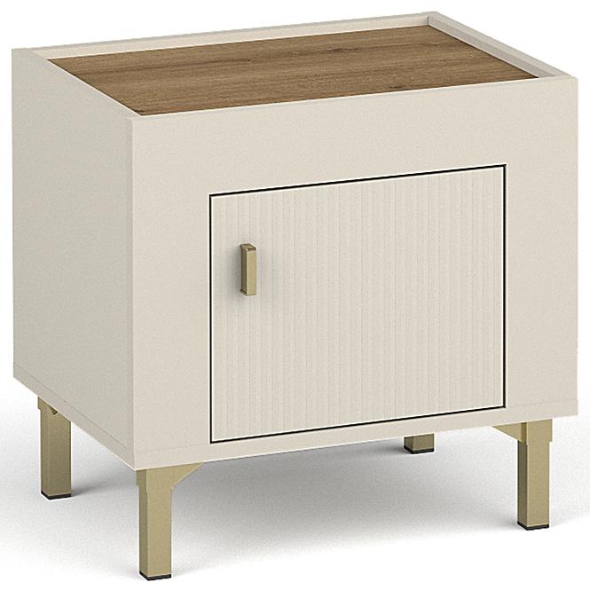 Éjjeliszekrény Mossa M11 tölgy whisky/cashmere 