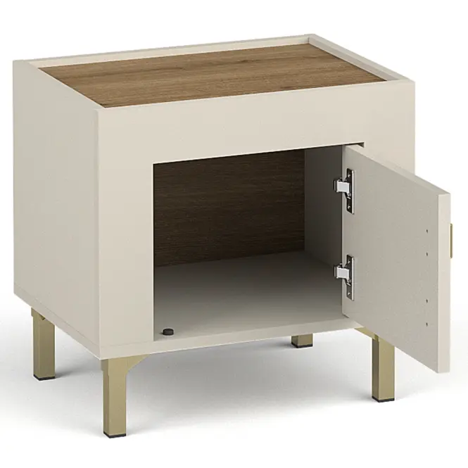 Éjjeliszekrény Mossa M11 tölgy whisky/cashmere