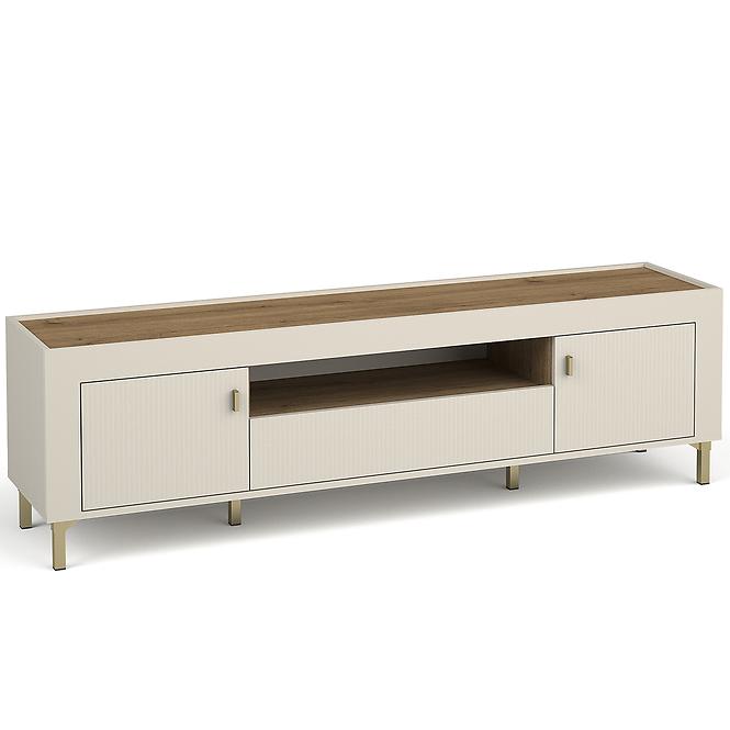Szekrény RTV Mossa M08 2D1S tölgy whisky/cashmere 