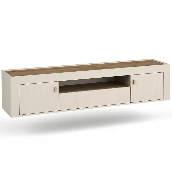 Szekrény RTV Mossa M08 2D1S tölgy whisky/cashmere