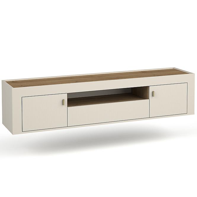 Szekrény RTV Mossa M08 2D1S tölgy whisky/cashmere 