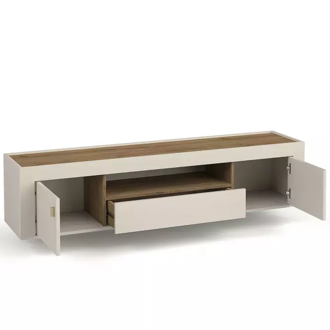 Szekrény RTV Mossa M08 2D1S tölgy whisky/cashmere