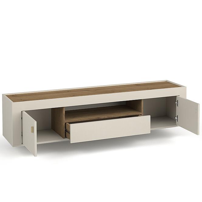 Szekrény RTV Mossa M08 2D1S tölgy whisky/cashmere 