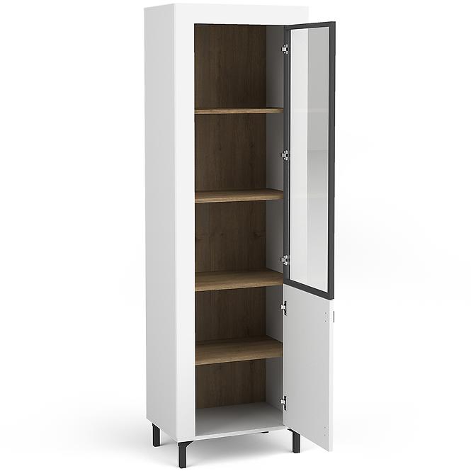 Vitrin Mossa M03 1D tölgy whisky/fehér matt,5