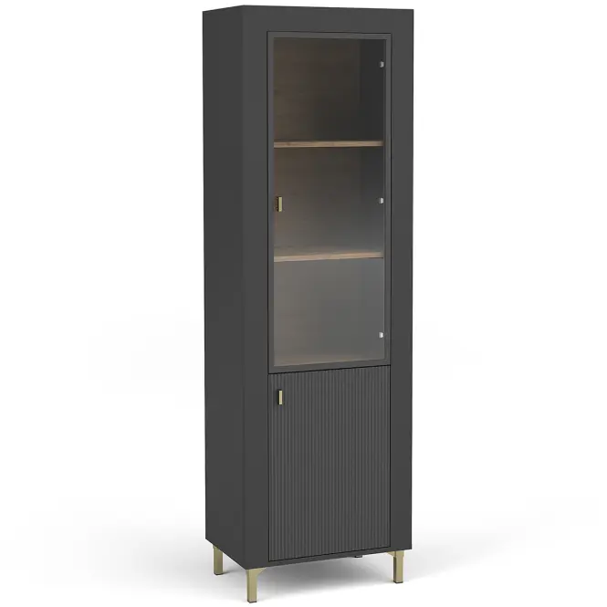 Vitrin Mossa M03 1D tölgy whisky/fekete matt