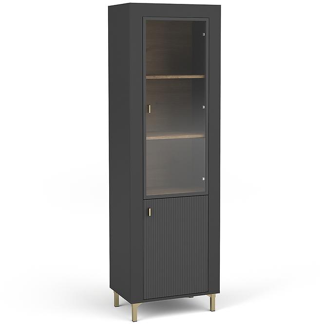 Vitrin Mossa M03 1D tölgy whisky/fekete matt