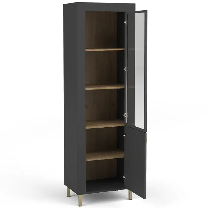 Vitrin Mossa M03 1D tölgy whisky/fekete matt,5