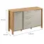 Komód Indygo K2D3S tölgy wotan-beige,2