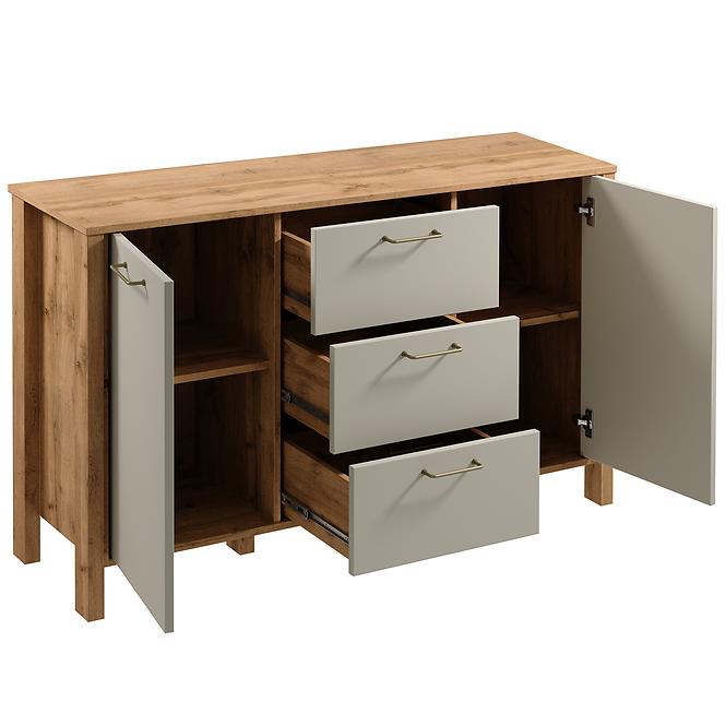 Komód Indygo K2D3S tölgy wotan-beige