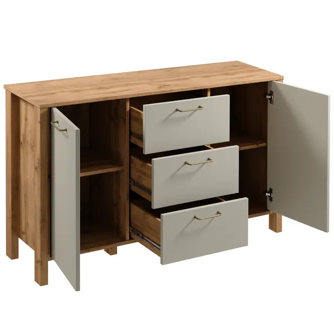 Komód Indygo K2D3S tölgy wotan-beige,3
