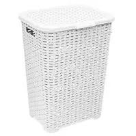 Katex vászonkosár 45l rattan /fehér/