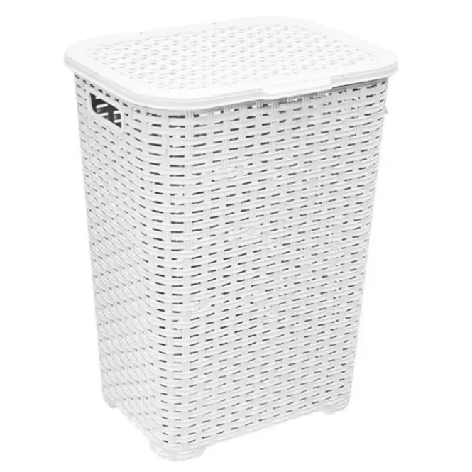 Katex vászonkosár 45l rattan /fehér/