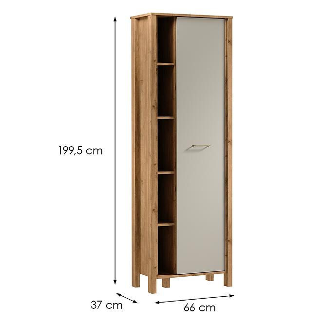 Regál Indygo R1D tölgy wotan-beige