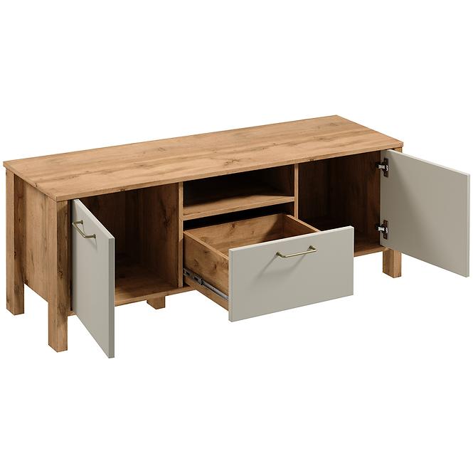 Szekrény RTV Indygo 1S tölgy wotan-beige,3