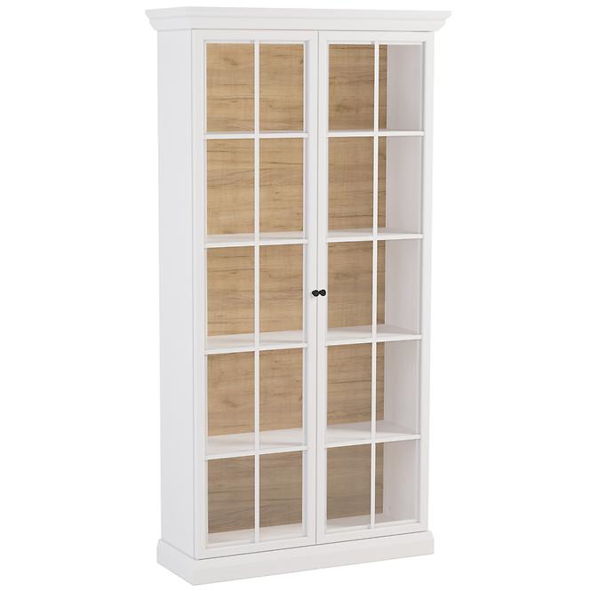 Vitrin Lucca W2D fehér opal
