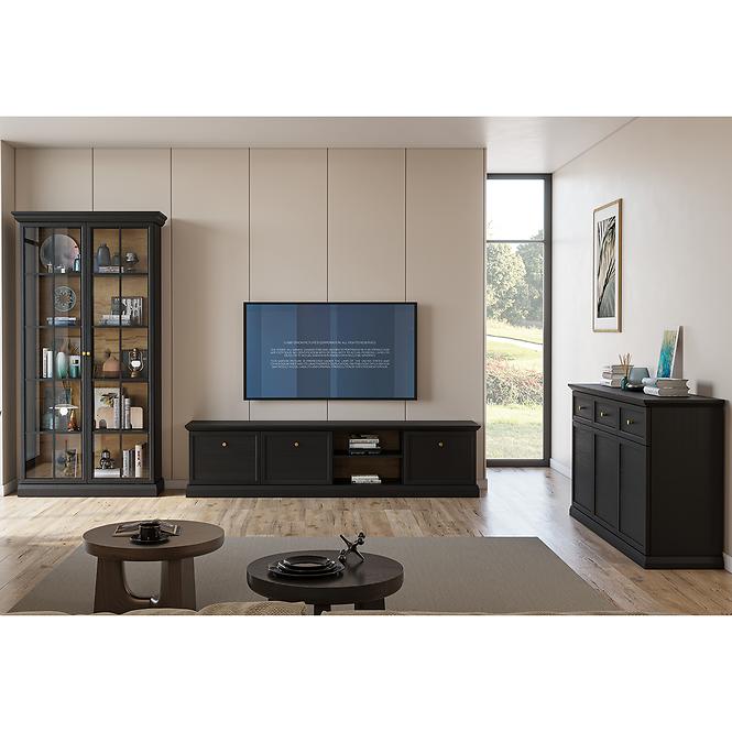 Vitrin Lucca W4D2S fekete grafit