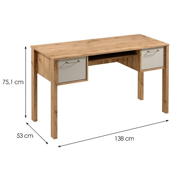 Íróasztal Indygo B2S tölgy wotan-beige,2