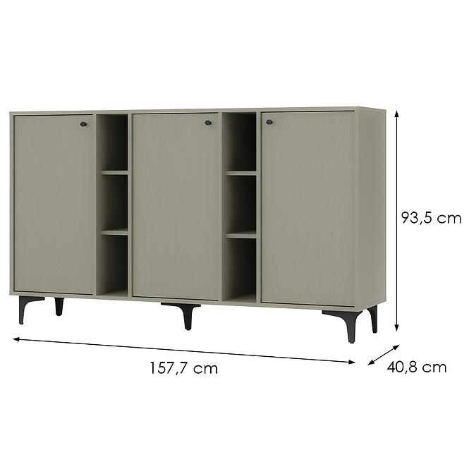Komód Tokyo 1  3D eukaliptusz 823