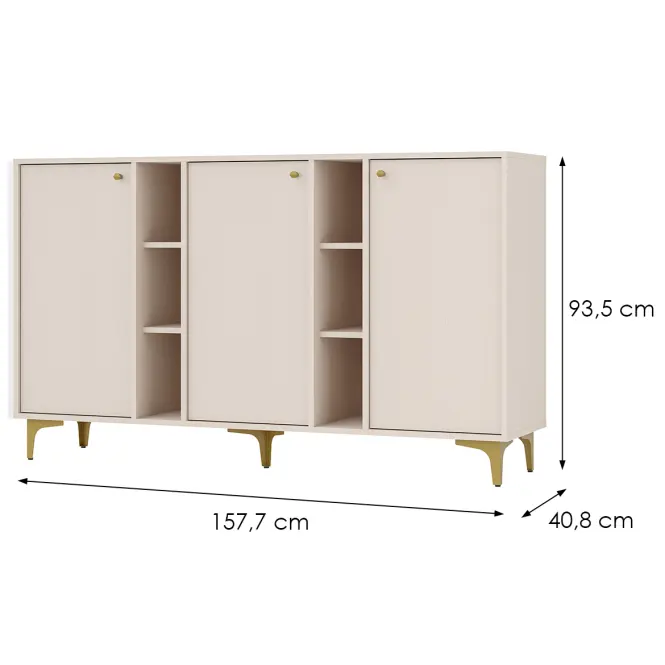 Komód Tokyo 1  3D bézs homok 823,3
