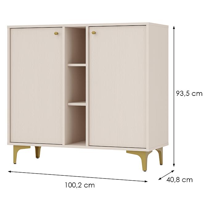 Komód Tokyo 1  2D bézs homok 822