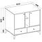 Komód Tokyo 1  2F 2S bézs homok 825,4