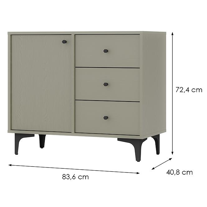 Komód Tokyo 1  1F 3S eukaliptusz 814,2