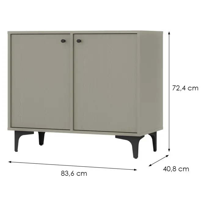 Komód Tokyo 1  2F eukaliptusz 812,2