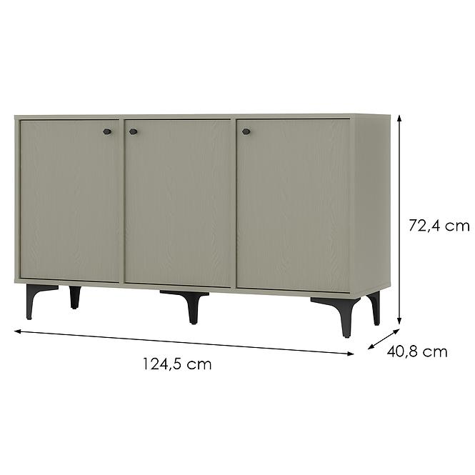 Komód Tokyo 1  3F eukaliptusz 813