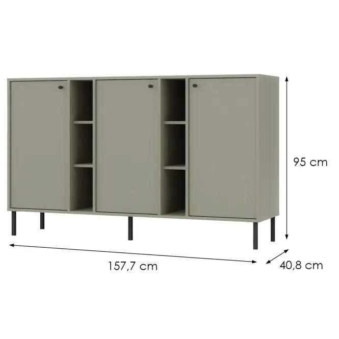 Komód Tokyo 2  3D eukaliptusz 823,2