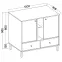 Komód Tokyo 2  2F 2S eukaliptusz 825,3