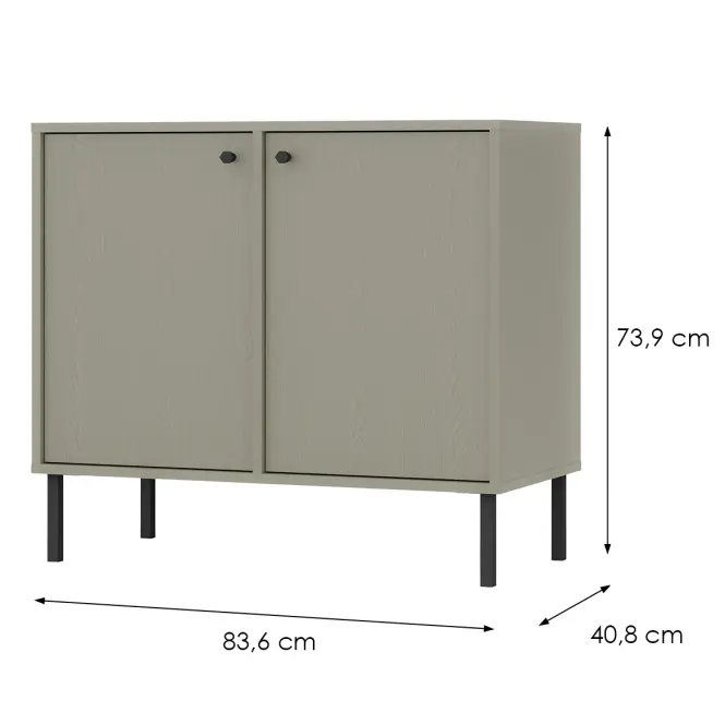 Komód Tokyo 2  2F eukaliptusz 812,2