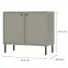 Komód Tokyo 2  2F eukaliptusz 812,2