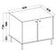 Komód Tokyo 2  2F bézs homok 812,4