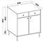Komód Tokyo 2  2F 2S eukaliptusz 826,3