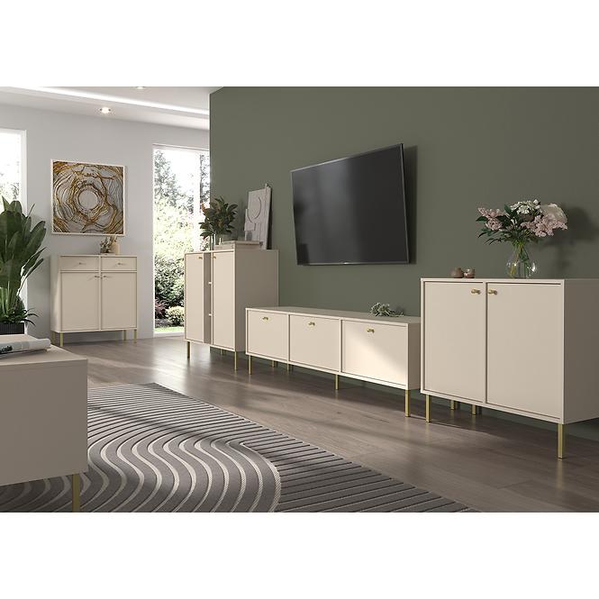 Komód Tokyo 2  2F 2S bézs homok 826