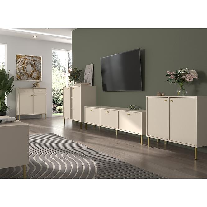 Komód Tokyo 2  2F 2S bézs homok 826