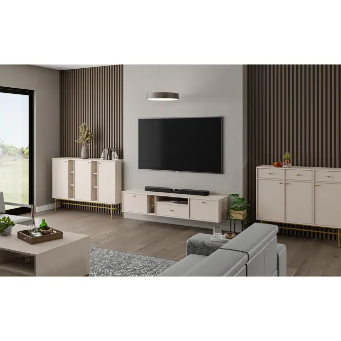 Komód Tokyo 3  3D bézs homok 823,23