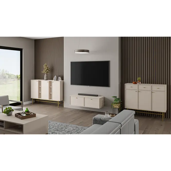 Komód Tokyo 3  3D bézs homok 823,25