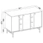 Komód Tokyo 3  3D bézs homok 823,4