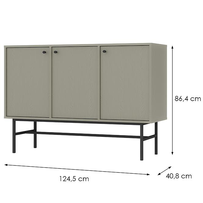 Komód Tokyo 3  3F eukaliptusz 813,2