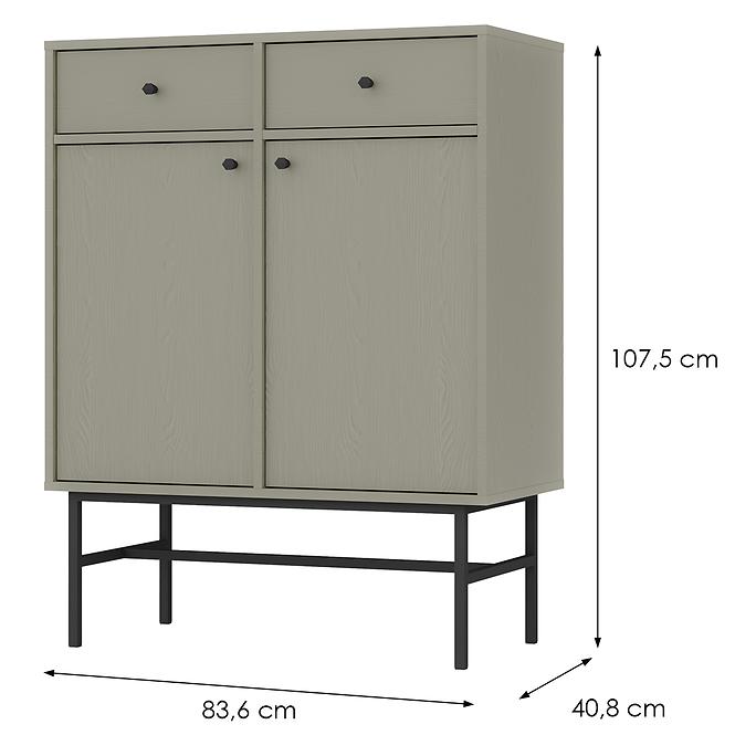 Komód Tokyo 3  2F 2S eukaliptusz 826