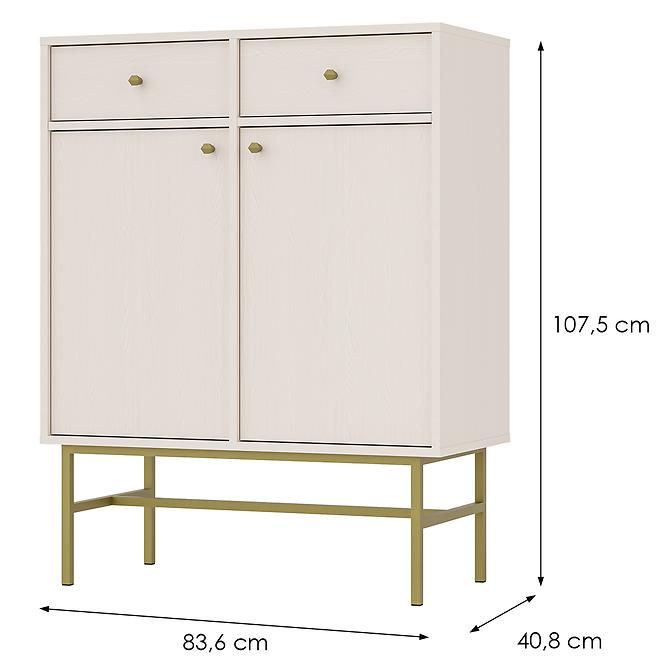 Komód Tokyo 3  2F 2S bézs homok 826