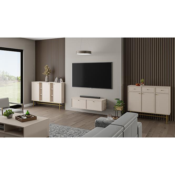 Komód Tokyo 3  3F 3S bézs homok 827
