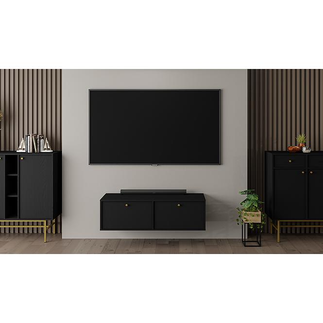Komód Tokyo 3  3F 3S fekete grafit 827,9