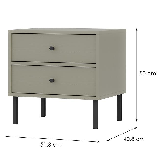 Éjjeliszekrény Tokyo 2 2S eukaliptusz 801,2