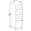 Vitrin Tokyo 1 2D eukaliptusz 101,3