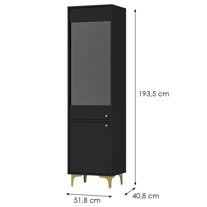 Vitrin Tokyo 1 2D fekete grafit 101