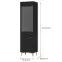 Vitrin Tokyo 1 2D fekete grafit 101,2