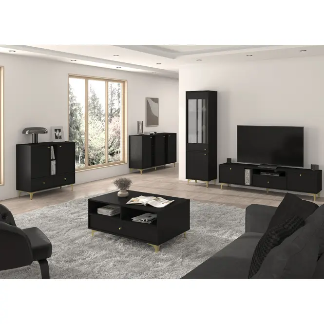 Vitrin Tokyo 1 2D fekete grafit 101,7
