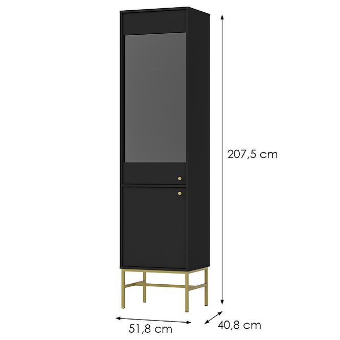 Vitrin Tokyo 3 2D fekete grafit 101